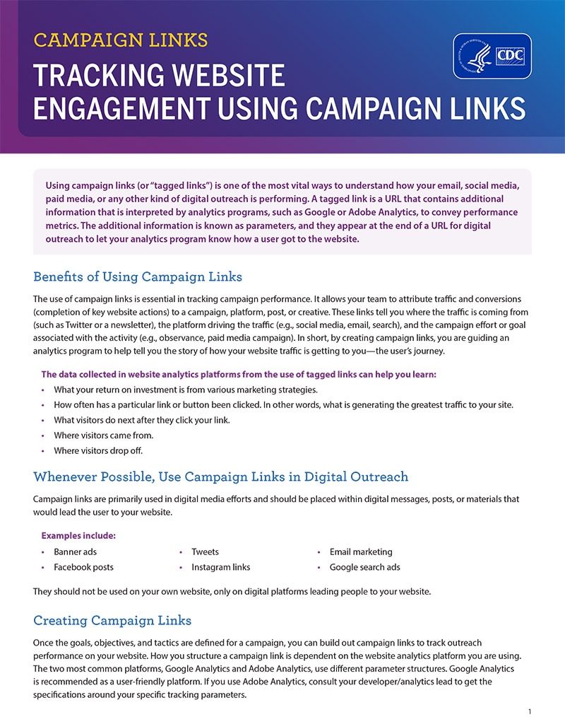 Tracking Website Engagement Using Campaign Links