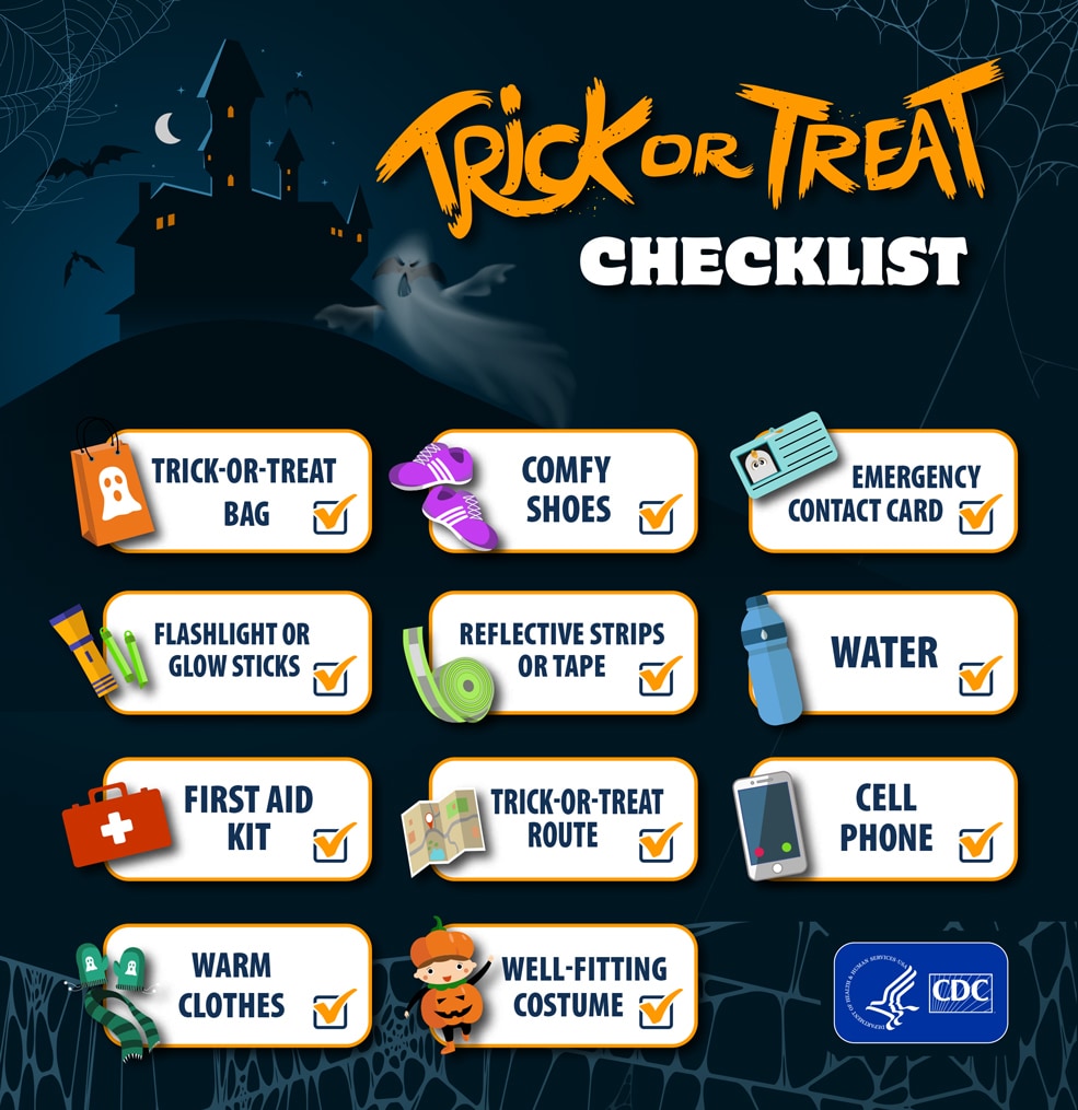Infographic TrickorTreat Checklist CDC