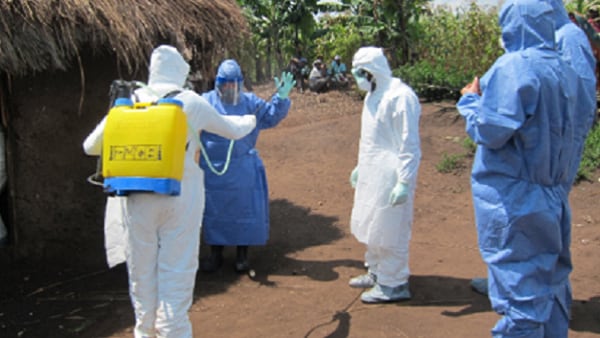 Ebola decontamination workers