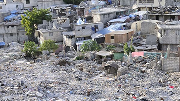Hurricane aftermath in Haiti