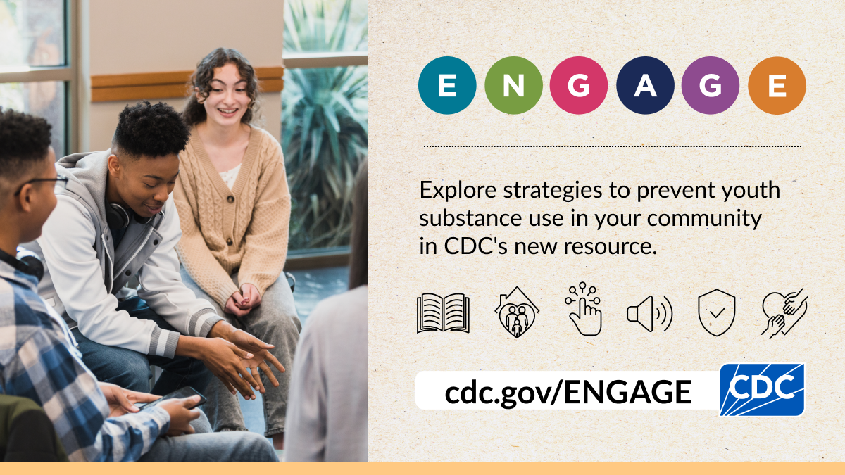 Explore strategies to prevent youth substances use in your community in CDC's new resource.