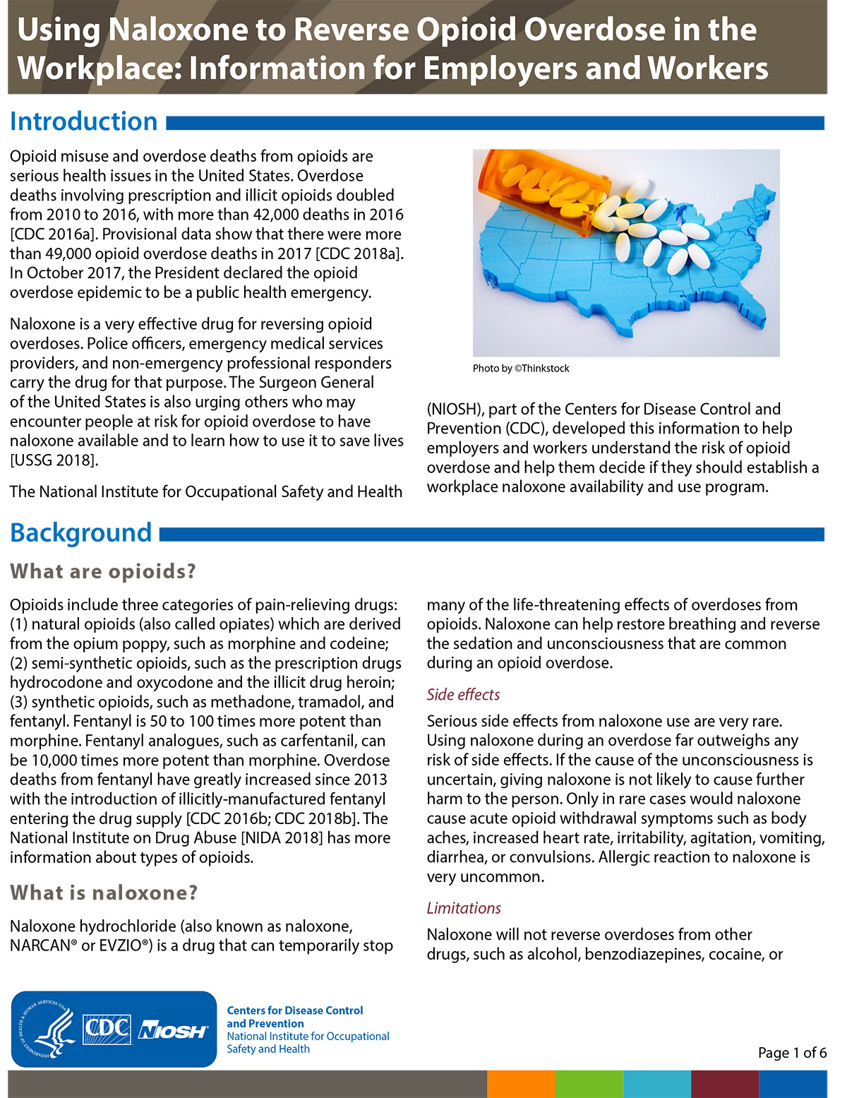 Using Naloxone to Reverse Opioid Overdose in the Workplace: Information for Employers and Workers