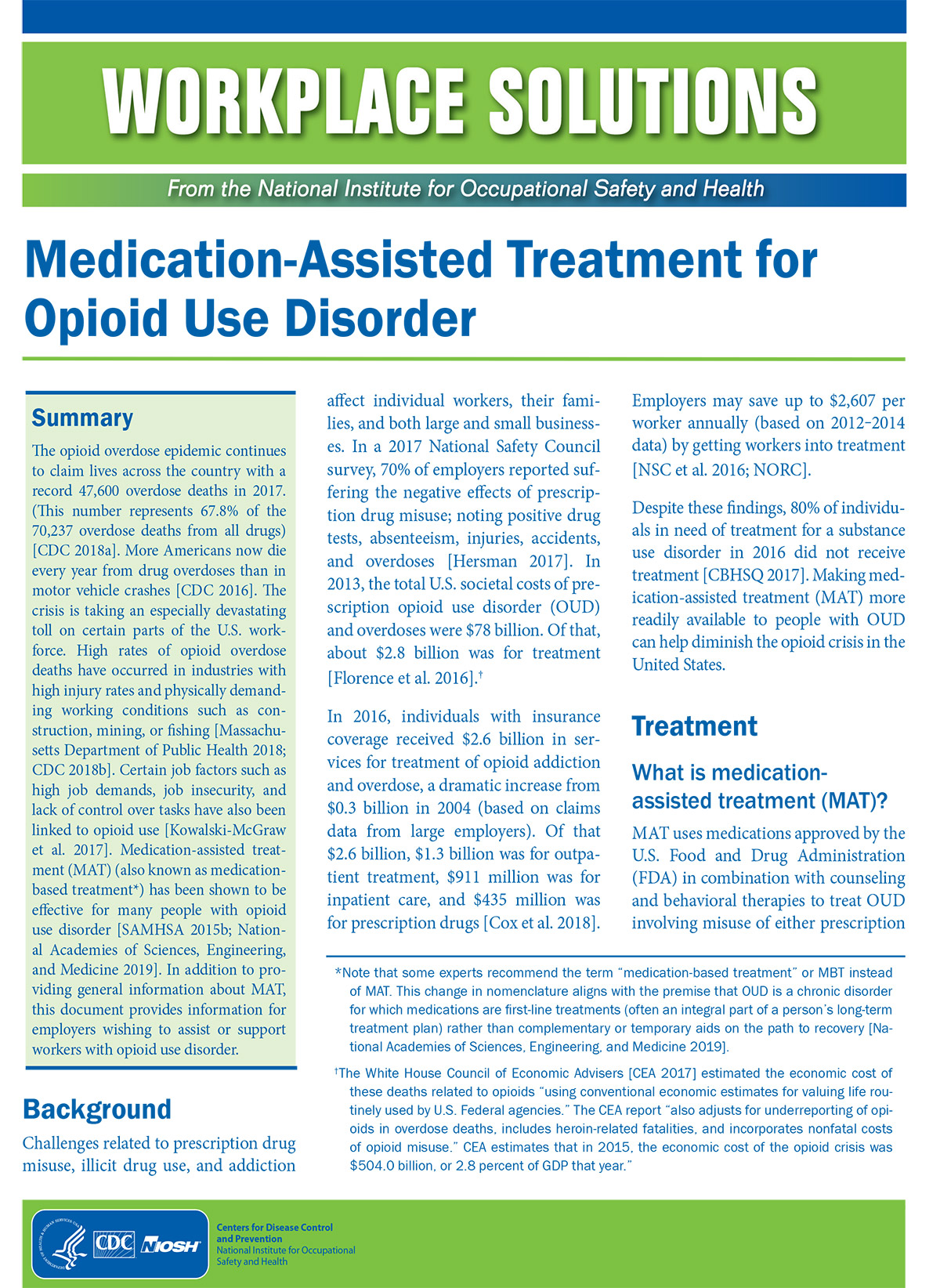 Medication-Assisted Treatment for Opioid Use Disorder