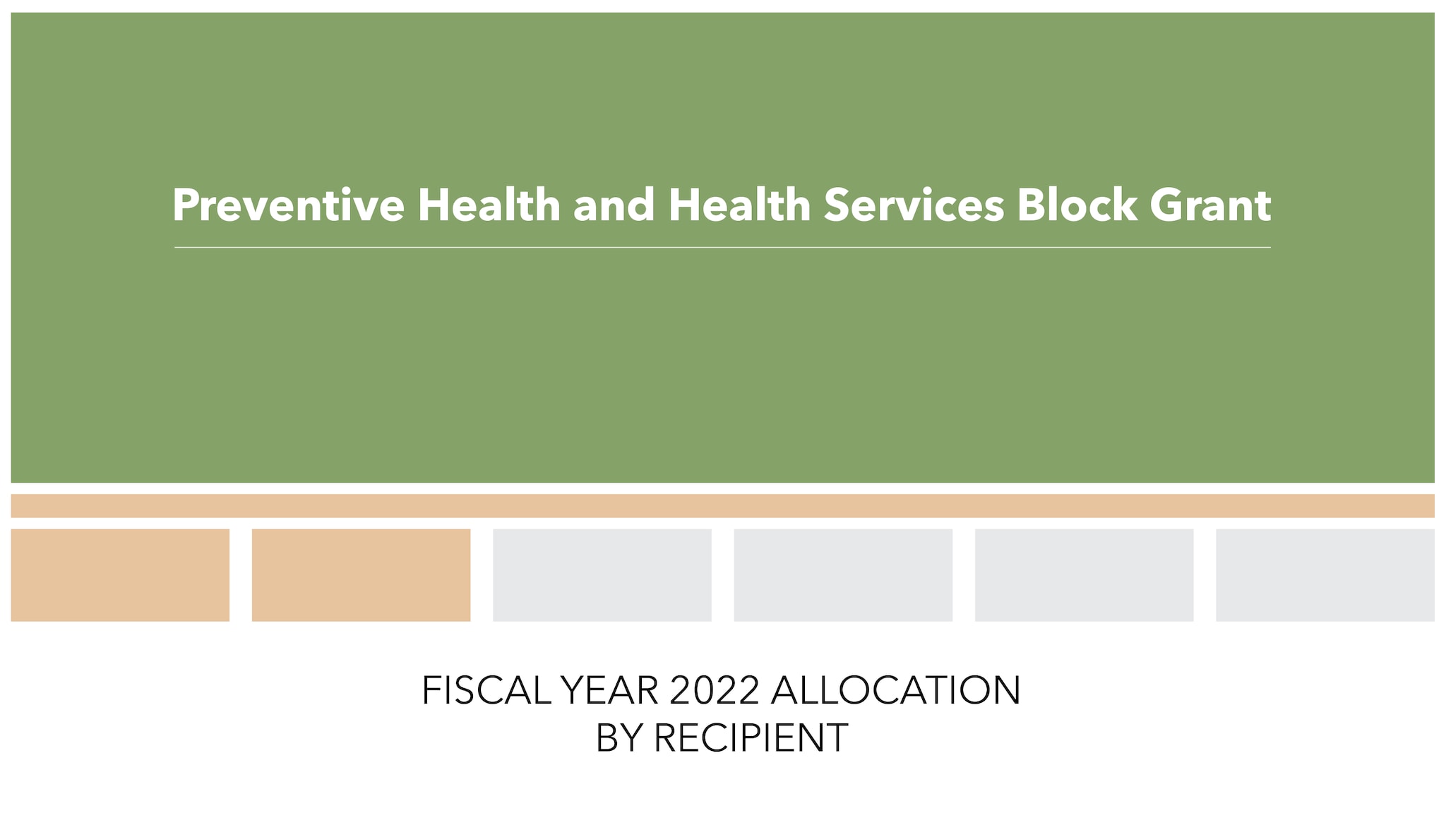 Preventive Health and Health Services Block Grant slide