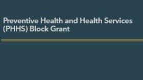 Preventive Health and Health Services (PHHS) Block Grant Title Slide