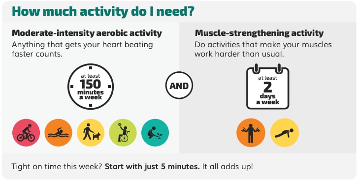 How much physical activity do adults need?, Physical Activity