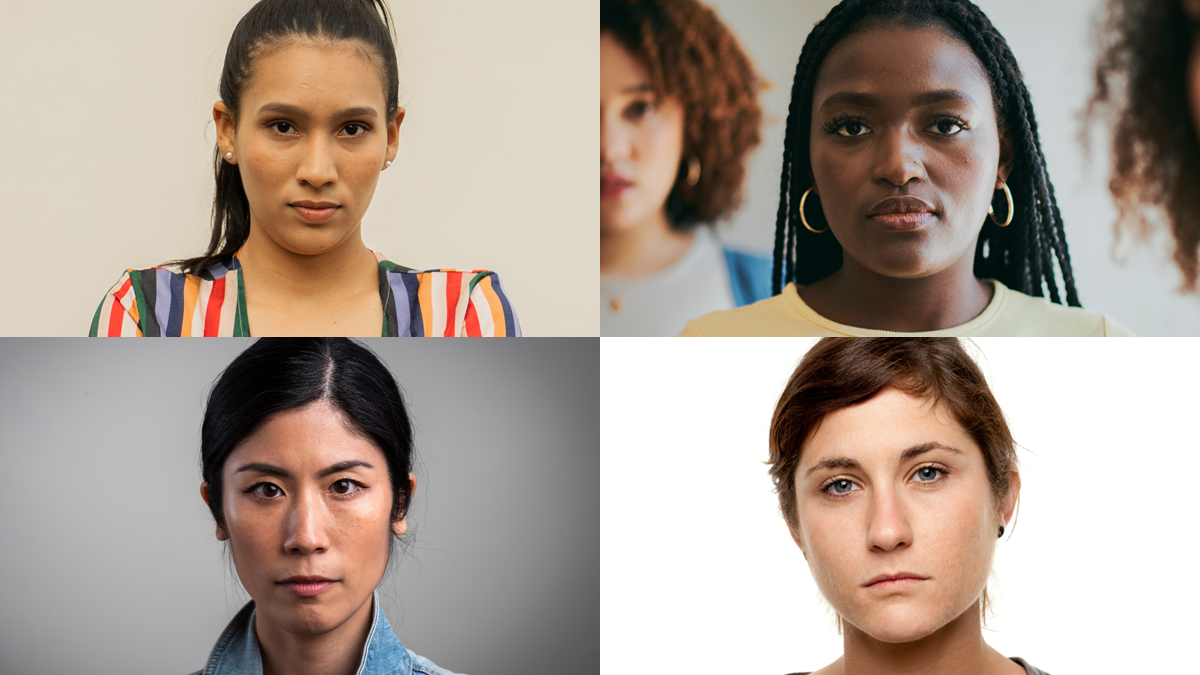 collage of diverse women