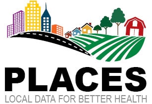 Logo for Population-Level Analysis and Community EStimates (PLACES)