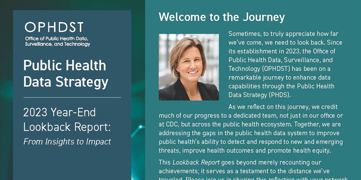 Public Health Data Strategy: 2023 Year-End Lookback Report