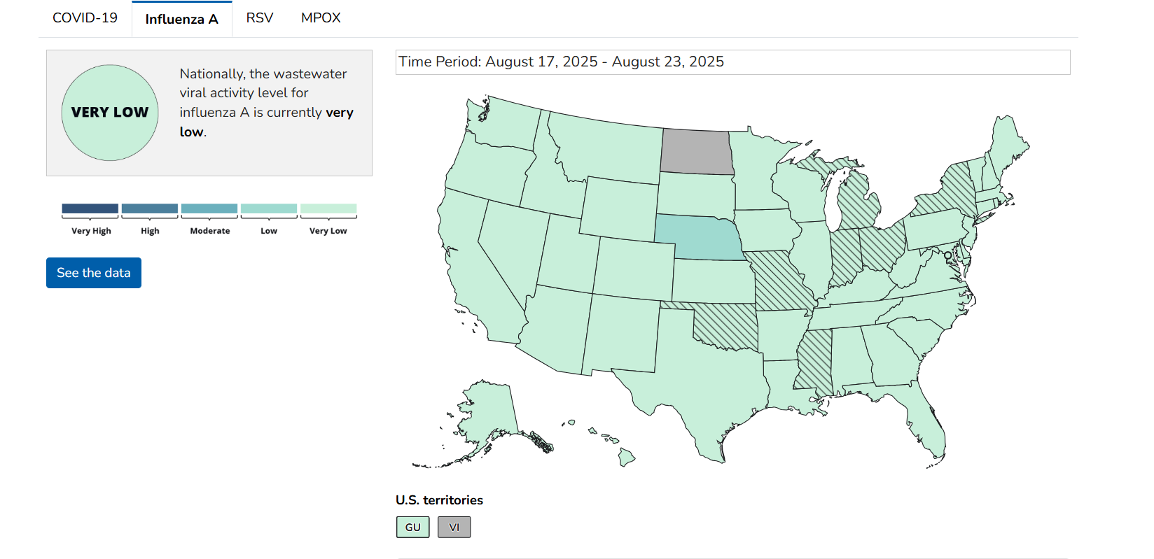 CDC's Wastewater Dashboard