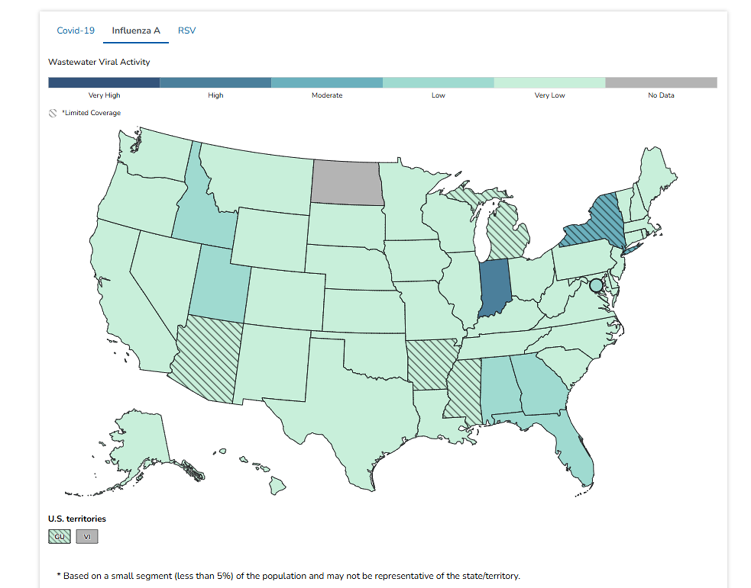 CDC's Wastewater Dashboard
