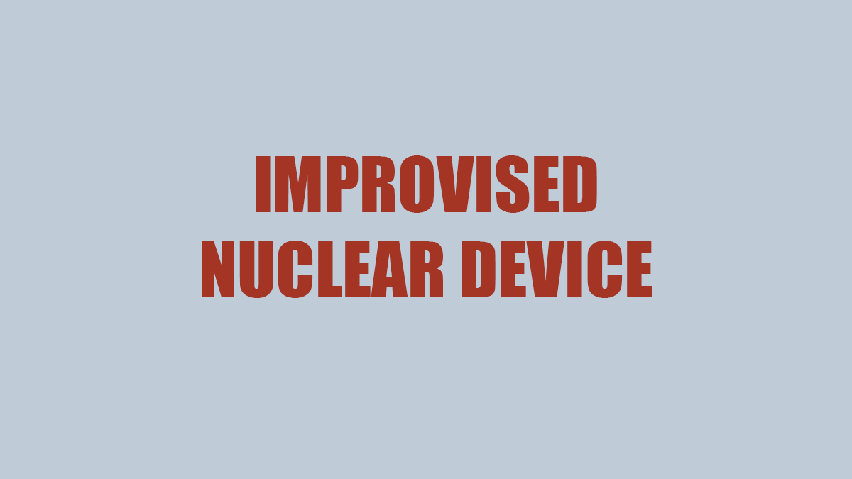 Improvised Nuclear Device (IND) | Radiation Emergencies | CDC