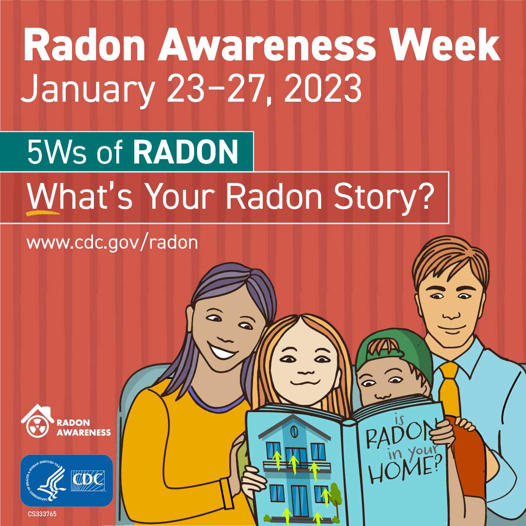 Radon Awareness Week January 2327, 2023 CDC