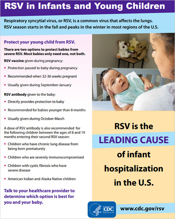 A downloadable fact sheet describing how to protect your child from RSV infection.