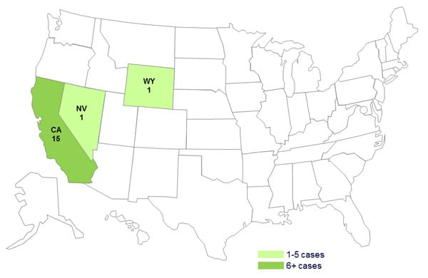 Case Count Maps | Salmonella | CDC