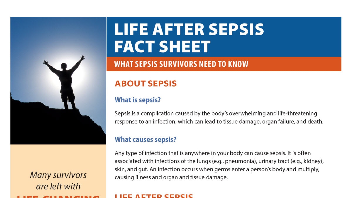life after sepsis fact sheet
