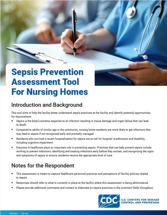 Sepsis Prevention Assessment Tool for Nursing Homes
