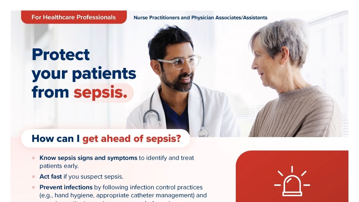 A picture of the "Protect Your Patients From Sepsis" infographic