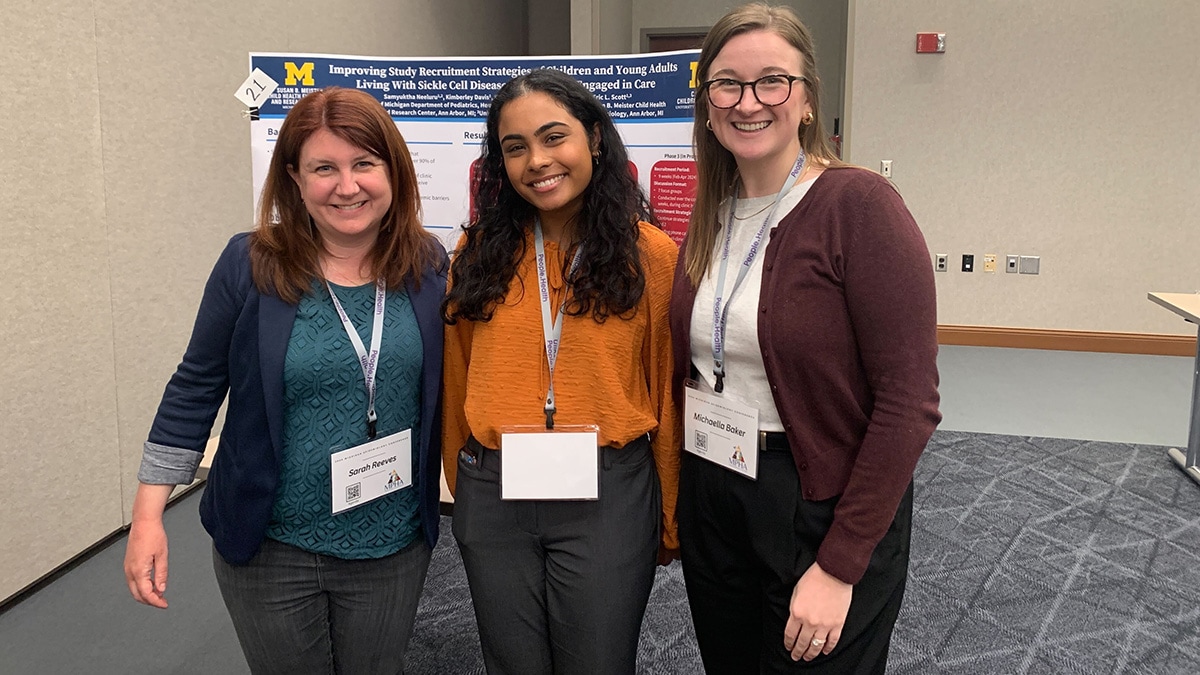 L to R: Sarah Reeves, Samyuktha (Simi) Neeluru, Michaella Baker