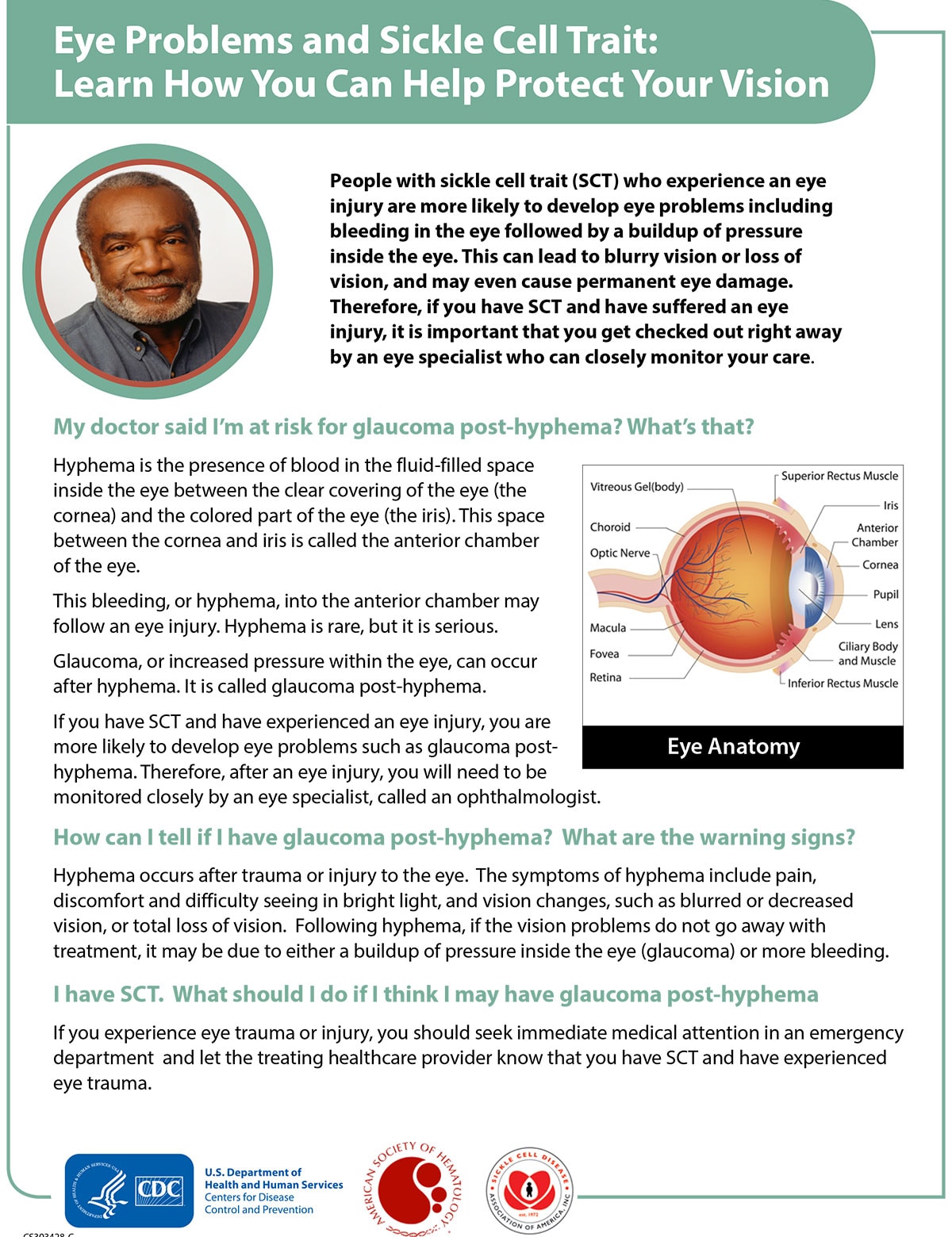 Eye Problems and Sickle Cell Trait: Learn How You Can Help Protect Your Vision Fact Sheet Thumbnail