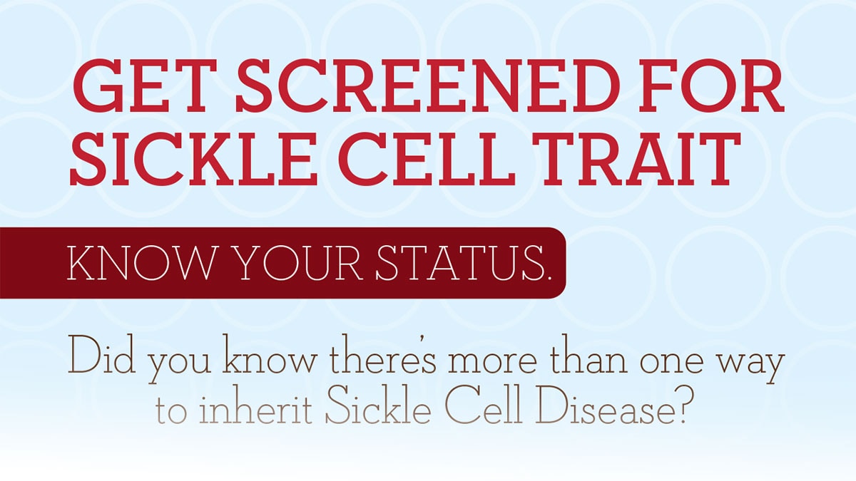 Get Screened for Sickle Cell Trait - infographic thumbnail