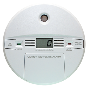 Detector monoxido de carbono con alarma 85db