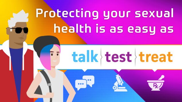 Protecting your sexual health is as easy as Talk. Test. Treat.