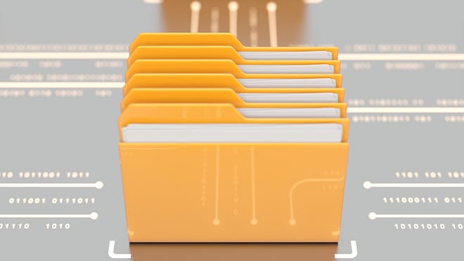 Graphic of a digital folder