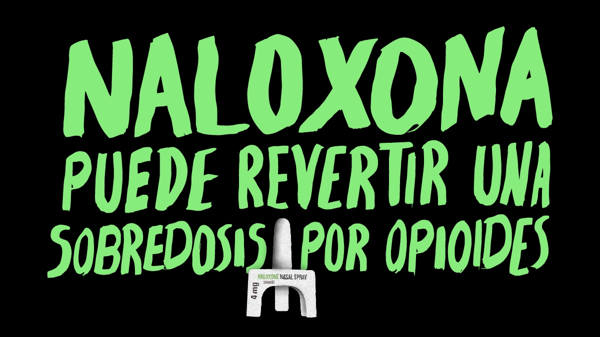 Naloxona puede revertir una sobredosis por opioides