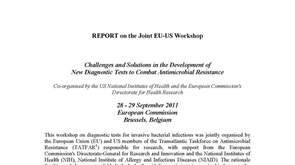 EU-US Workshop report