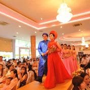 Thu, a tuberculosis survivor, with her husband at their wedding in Vietnam