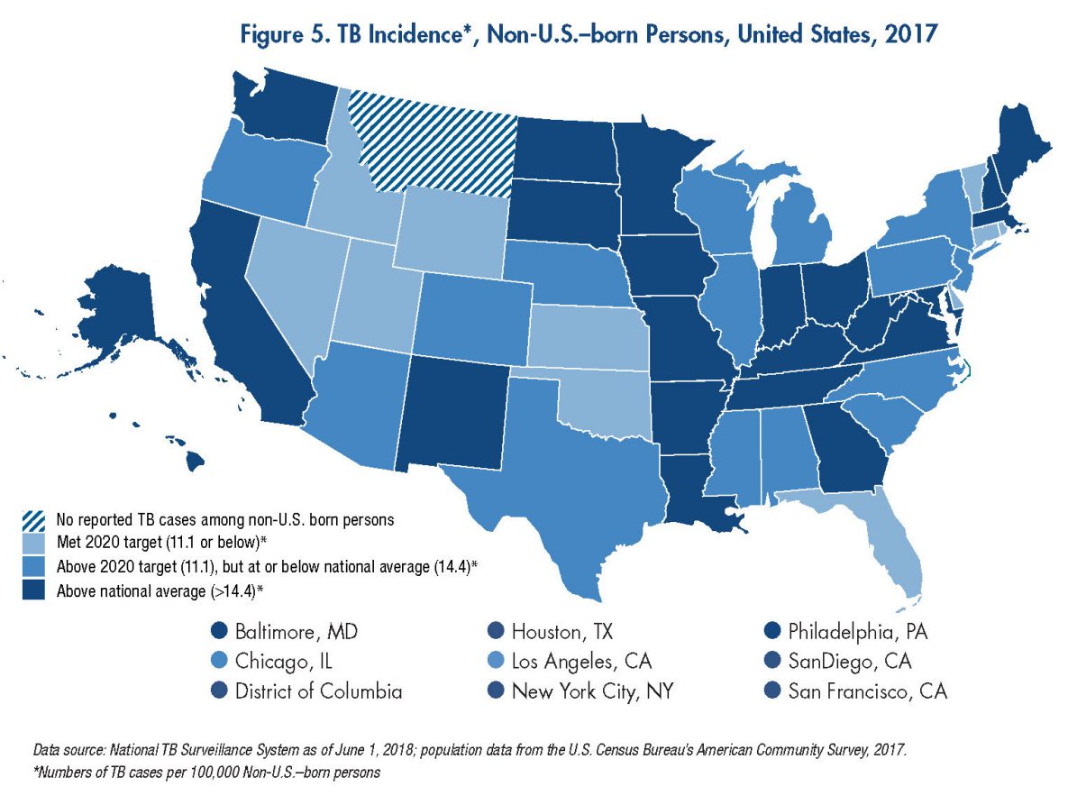 Incidence | 2017 State and City TB Report | Data & Statistics | TB | CDC