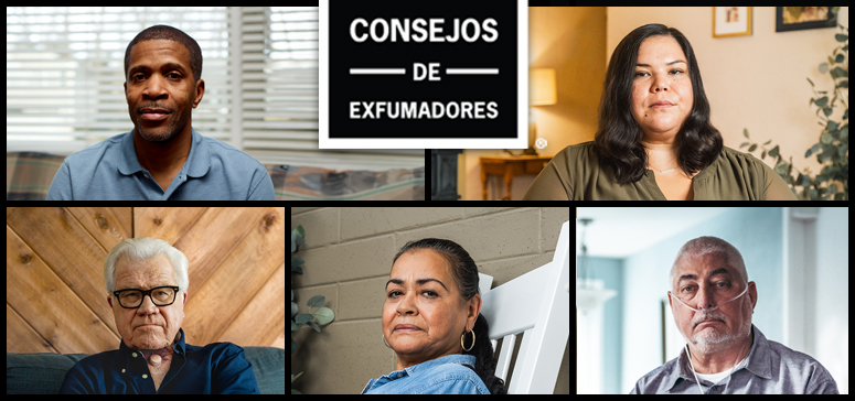 Consejos de exfumadores. L to R: Roosevelt S., Anne G., Michael F. Felicita R., Fred W.