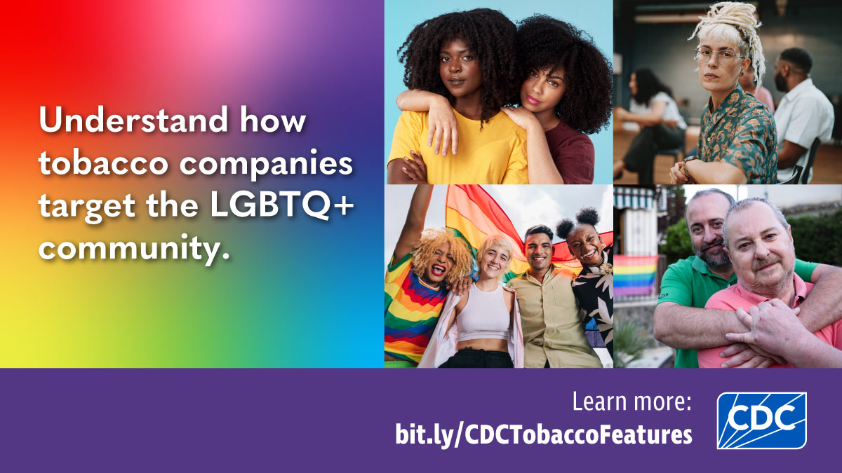 Collage of LGBTQ+ people - Understand how tobacco companies target the LGBTQ+ community