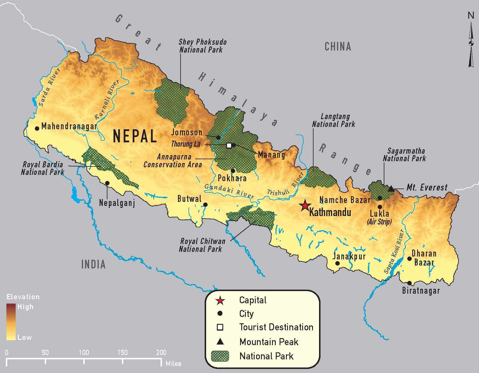 Map Of Nepal Wishnepal - Gambaran
