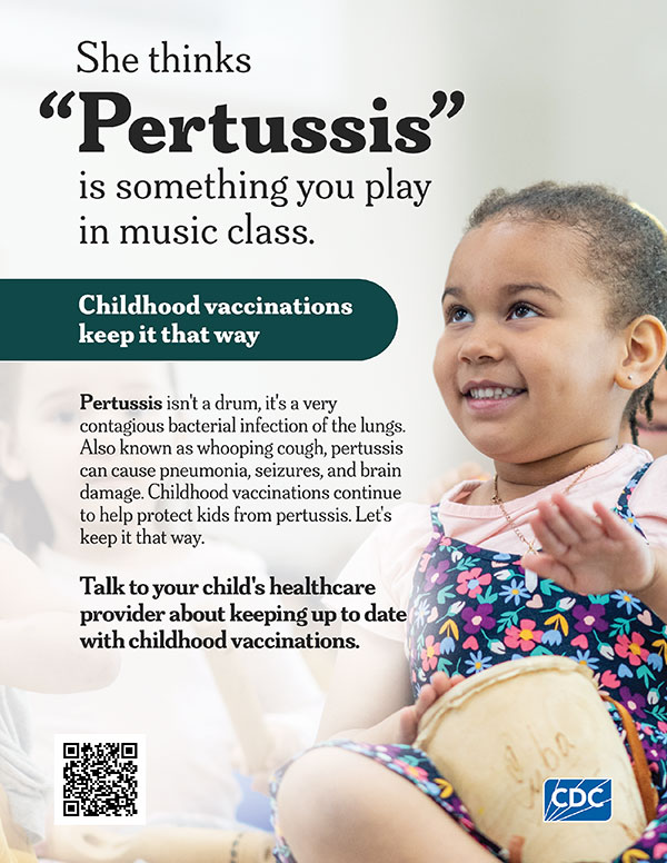 She thinks 'Pertussis' is something you play in music class.