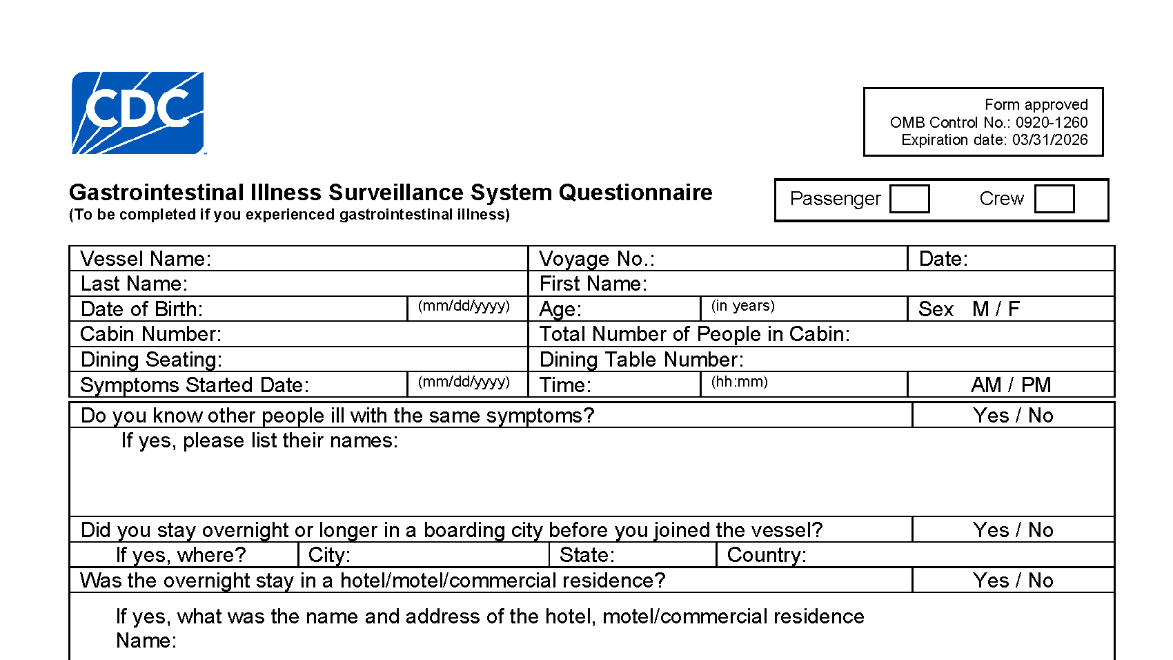 thumbnail gi 72 hour questionnaire