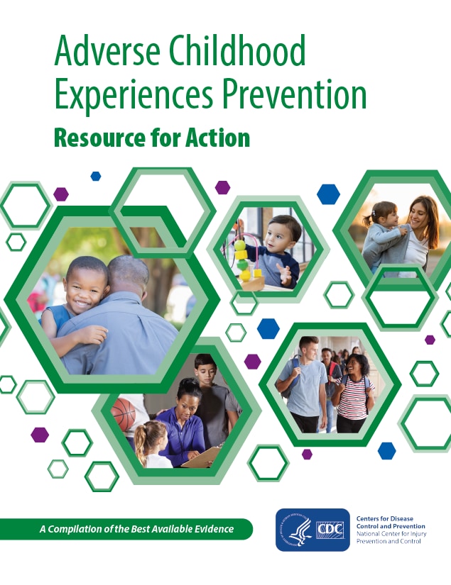Cover image of the Adverse Childhood Experiences Prevention Resource for Action PDF.