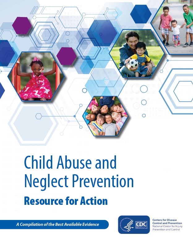 Cover image of the Childhood Abuse and Neglect  Prevention Resource for Action PDF.