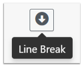 Line-Break Screen Capture of the line break button icon