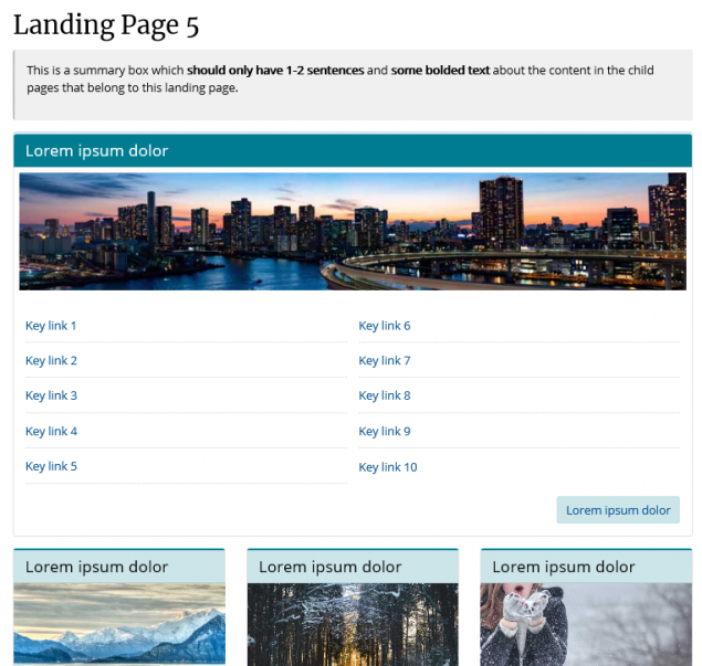 Example landing page 1