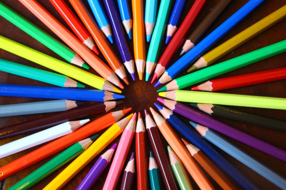 Example image: colored pencils