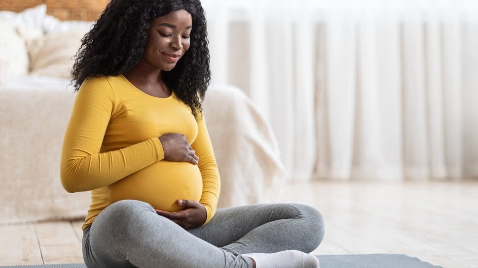 pregnant African-american woman