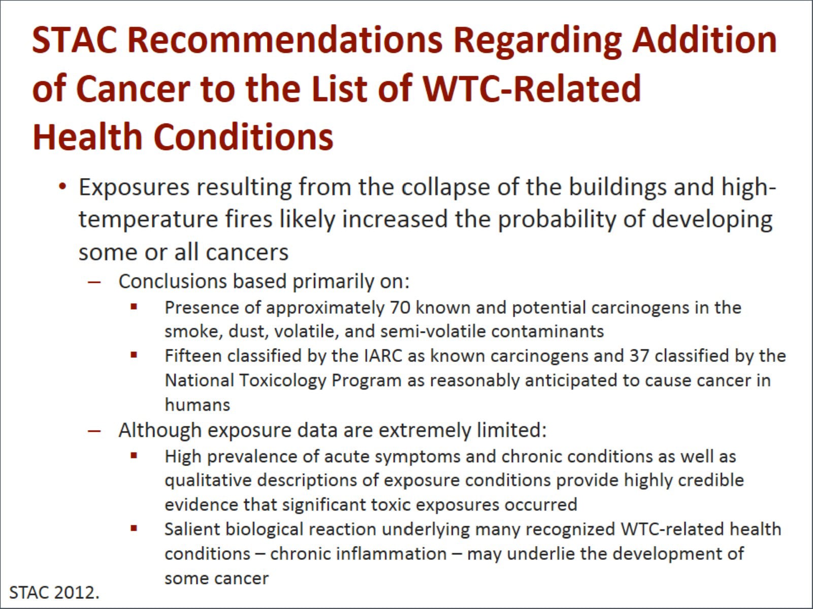 Program Trainings World Trade Center Health Program