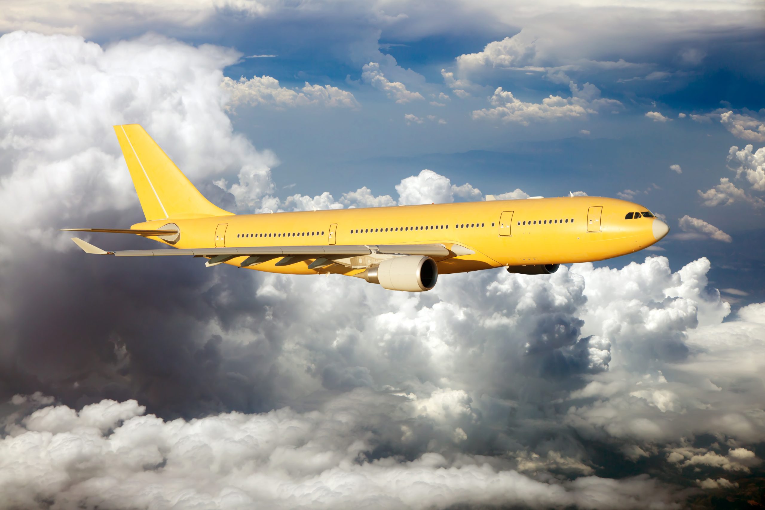 Yellow plane.